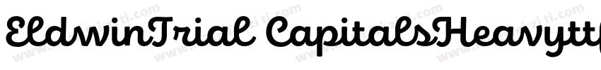 EldwinTrial CapitalsHeavyttf字体转换